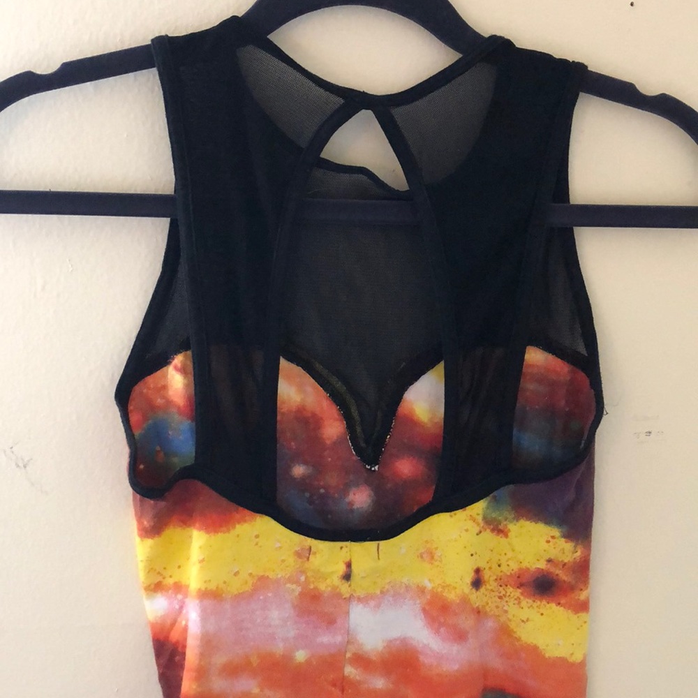 Motel Rocks Mesh-Top Mini Dress - Picture 2 of 3